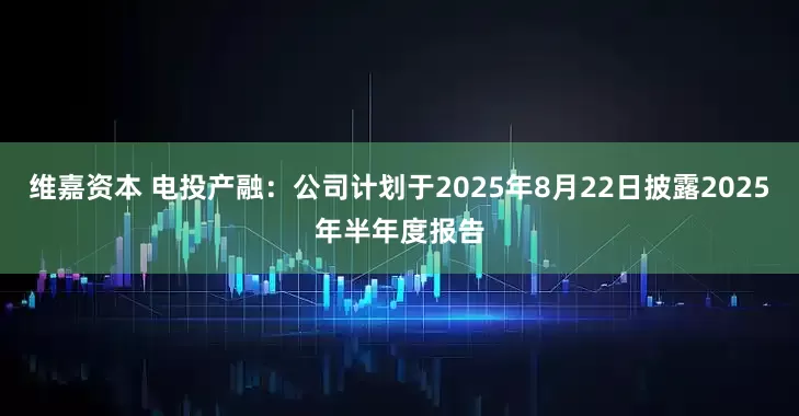 维嘉资本 电投产融：公司计划于2025年8月22日披露2025年半年度报告