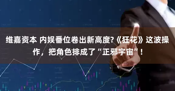 维嘉资本 内娱番位卷出新高度?《狂花》这波操作，把角色排成了“正邪宇宙”!